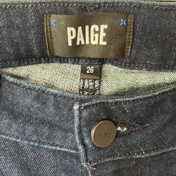 Paige dark wash women’s Verdugo ultra skinny denim jeans size 26 EUC. - Picture 3 of 5